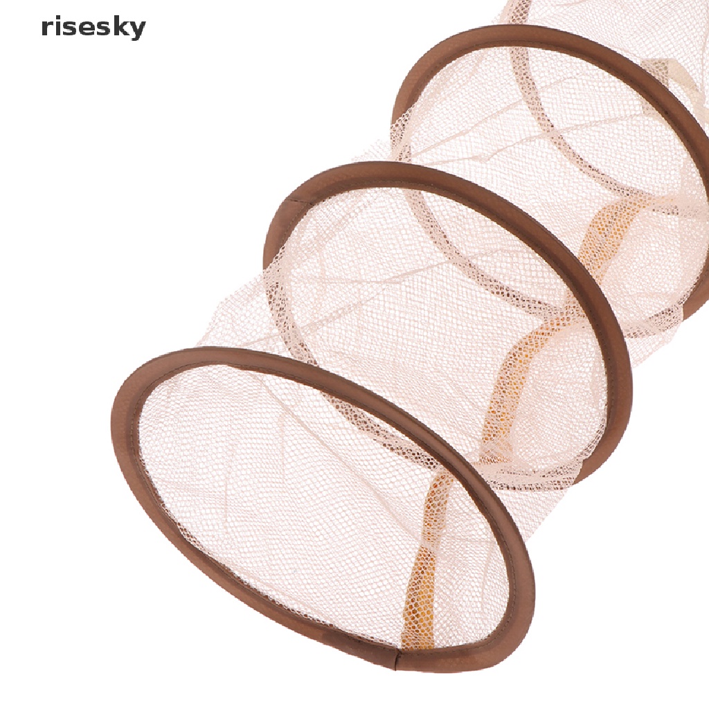 [risesky] Giỏ Lưới Treo 3 Tầng Có Khóa Kéo Dùng Để Phơi Đồ ♨Trên đó