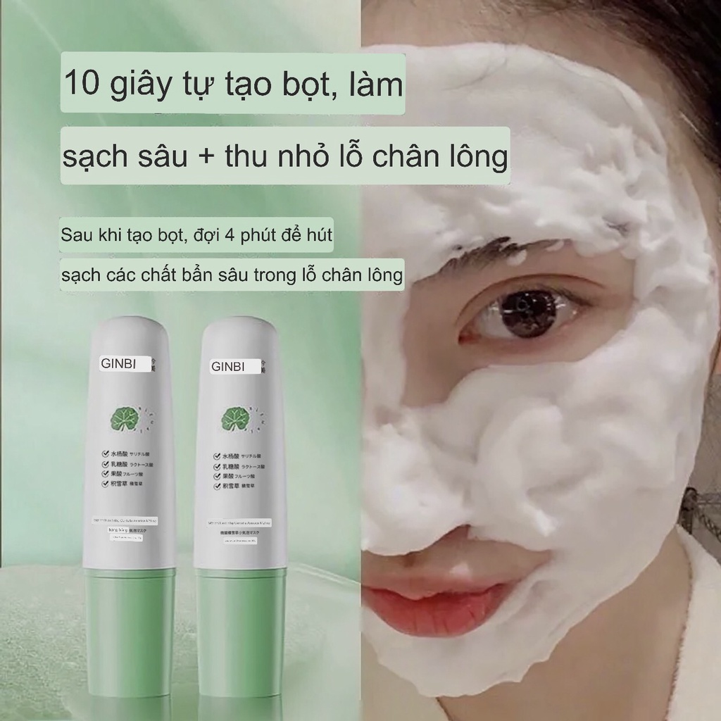 Mặt nạ sủi bọt rau má Yinmei sạch mụn đầu đen và làm sáng da