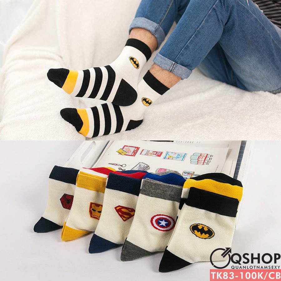 Combo 5 đôi vớ, tất cổ cao