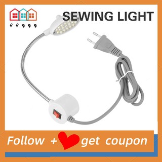 1 Đèn Led 10 / 19 / 20 Bóng Linh Hoạt Kèm Đế Nam Châm Cho Máy May