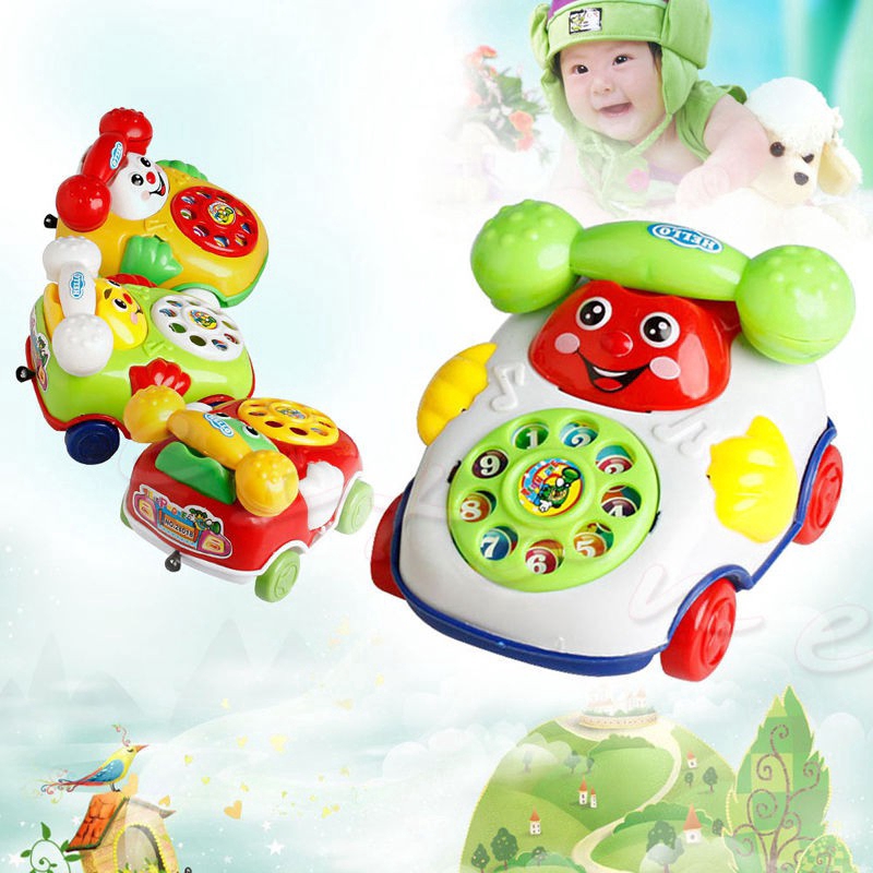 Điện thoại để bàn đồ chơi phối nhiều màu xinh xắn cho bé