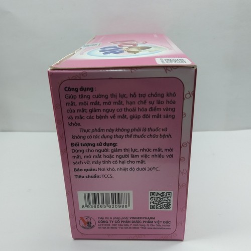 Kid eye cốm bổ mắt hộp 20 gói