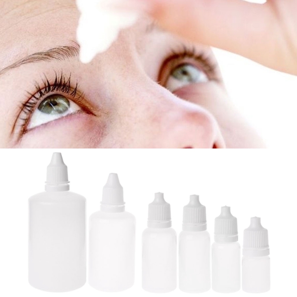 [Hàng mới về] 1/5 Chai bóp nhỏ giọt đựng dung dịch bằng nhựa rỗng 5/10/15/20/50/100ml