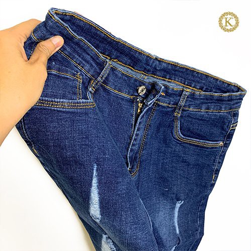 Quần jeans bigsize kimfashion, quần 9 tất co giãn dành cho nữ từ 60-80kg tùy theo chiều cao