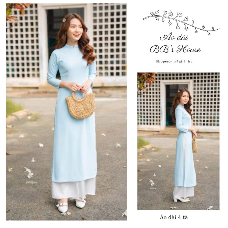 Áo dài 4 tà nhiều màu cực xinh