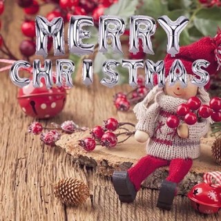 Set bong bóng Merry Christmas