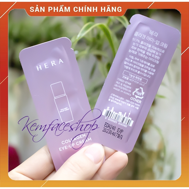 Gói sample kem chống nhăn , dưỡng da mắt và làn săn chắc da Collagen eye-up cream Hera 1ml | BigBuy360 - bigbuy360.vn