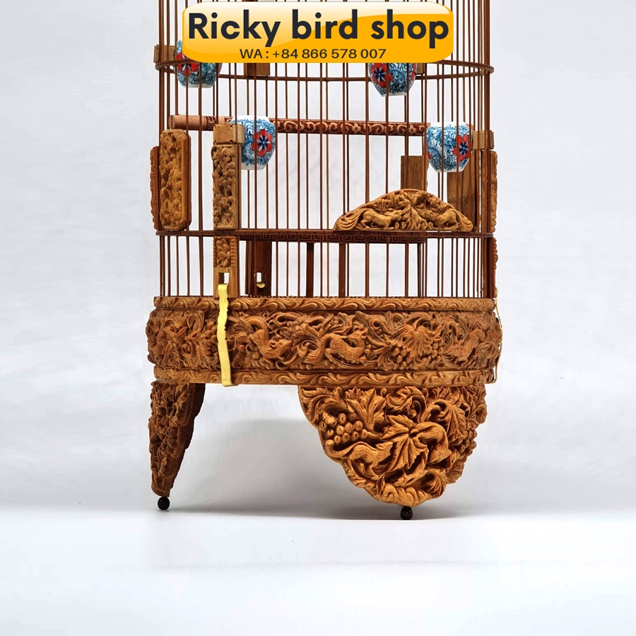Lồng chim tre, Puteh bird cage - 3D Squirrel design