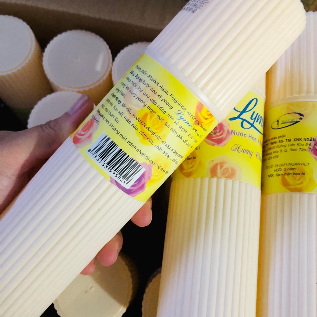 Nước hoa xịt phòng Lymo hương Charming,xịt thơm phòng khử mùi 350ml