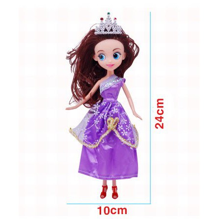 Búp Bê Bjd, Bộ đồ chơi búp barbie bê công chúa loai đẹp cho bé gái có vương niệm Cao 30cm - Babibo Kids