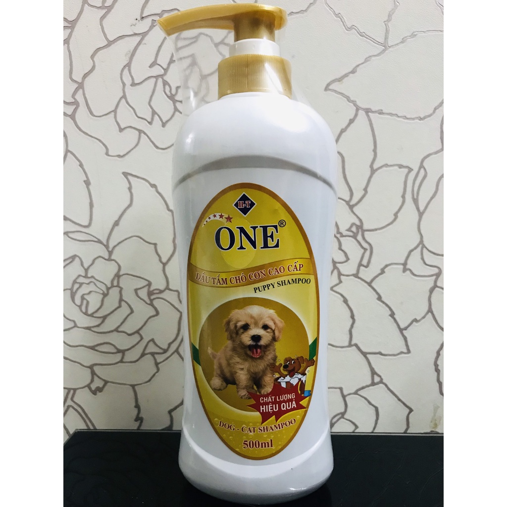 Dầu tắm ONE dòng cao cấp dành cho chó mèo con không làm cay mắt thú cưng 500ml