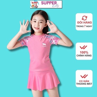 Bộ bơi kèm váy cho bé gái, đồ bơi trẻ em từ 10kg đến size đại supperkids