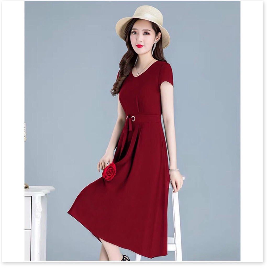 Đầm poly 2 da nữ dự tiệc siêu sang cho các chị em lựa chọn KME FASHION