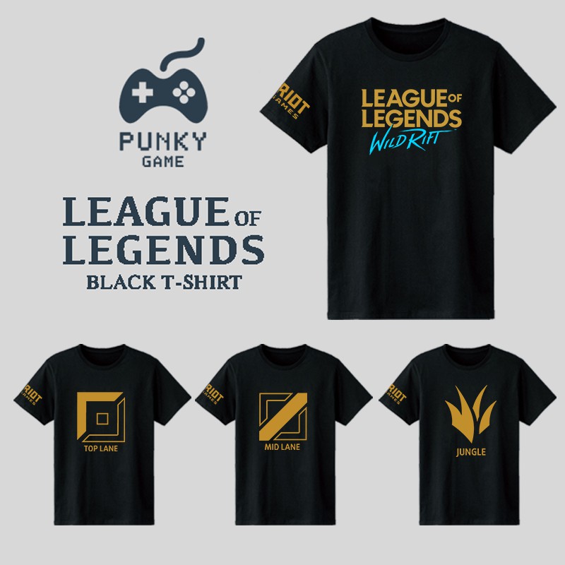 Áo Liên Minh Huyền Thoại  Wild Rift Logo  ngắn tay