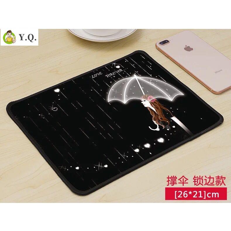Tấm lót chuột máy tính cỡ nhỏ chất liệu dày dặn in họa tiết hoạt hình dễ thương