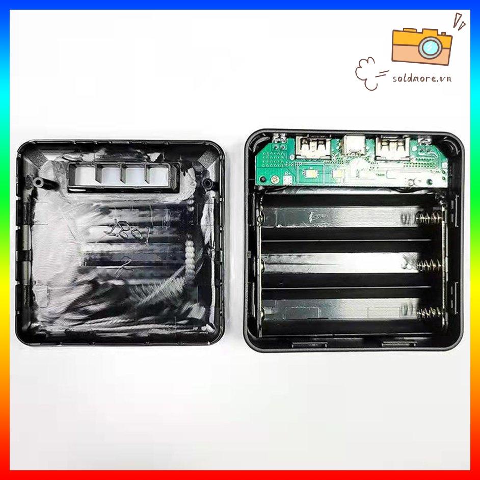 Bộ pin sạc dự phòng không hàn kèm 3 pin DIY cho điện thoại di động