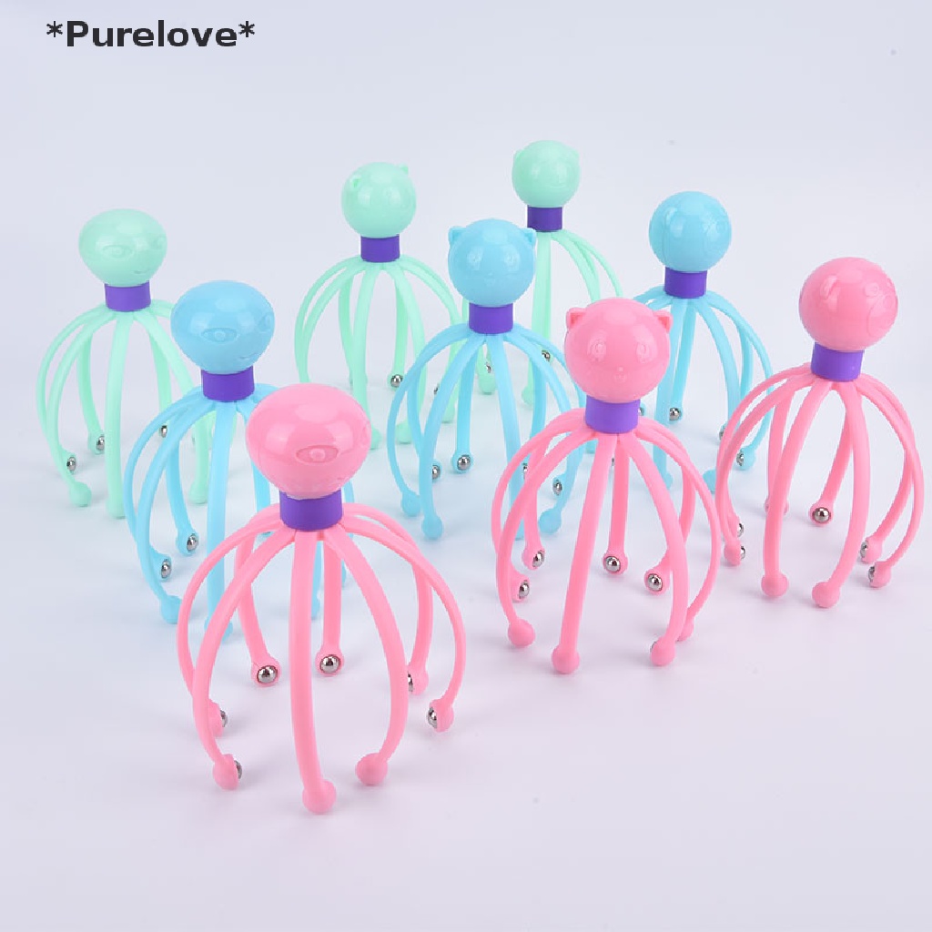 1 Dụng Cụ Mát Xa Đầu Hình Đầu Bạch Tuộc Giúp Giảm Căng Thẳng Hiệu Quả