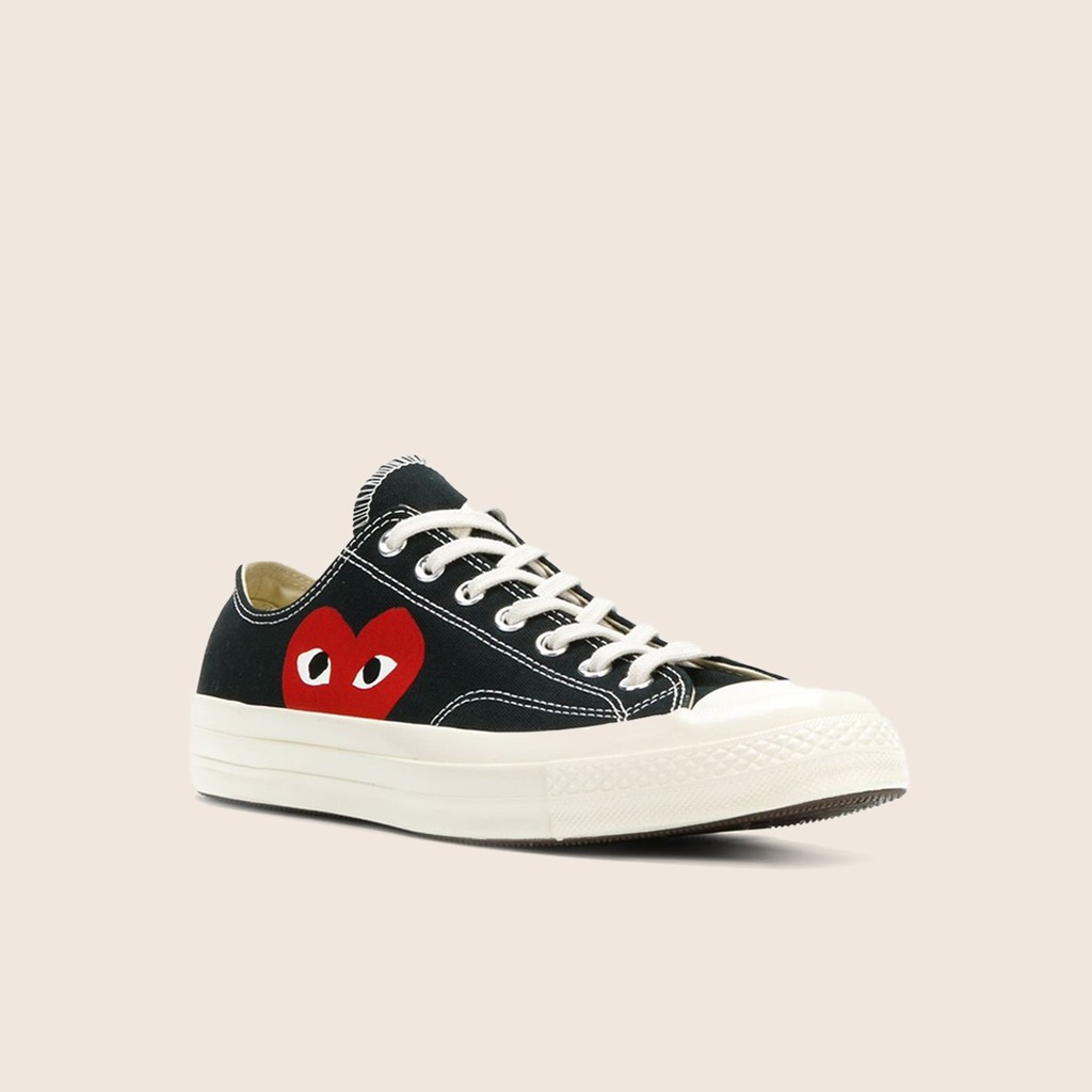 [CHÍNH HÃNG]Giày sneaker Converse CDG Đen - Trắng 🔥Bảo hành chính hãng 1 tháng 🔥[FREESHIP]