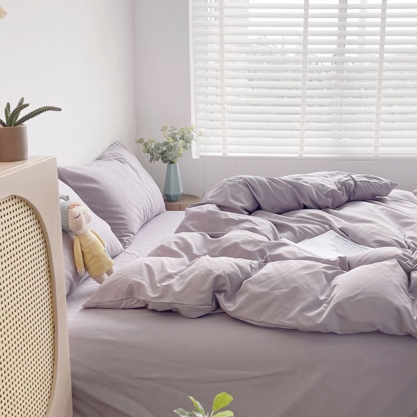 Bộ 9 Màu Vỏ Chăn Ga Gối Cotton Tici Notag 4 Món Basic Mix Lạ Đẹp Mềm Mại Phong Cách Vintage Hàn Fullsize Tiệm Nhà Mêu