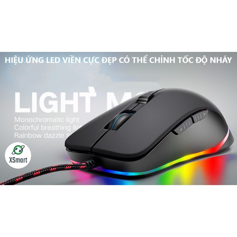 X-ONE SHOP COMBO Bàn Phím Cơ H650 Và Chuột Gaming V6 Led Đổi Màu Siêu Đẹp, Keyboard Led 10 Chế Độ Blue Switch Game