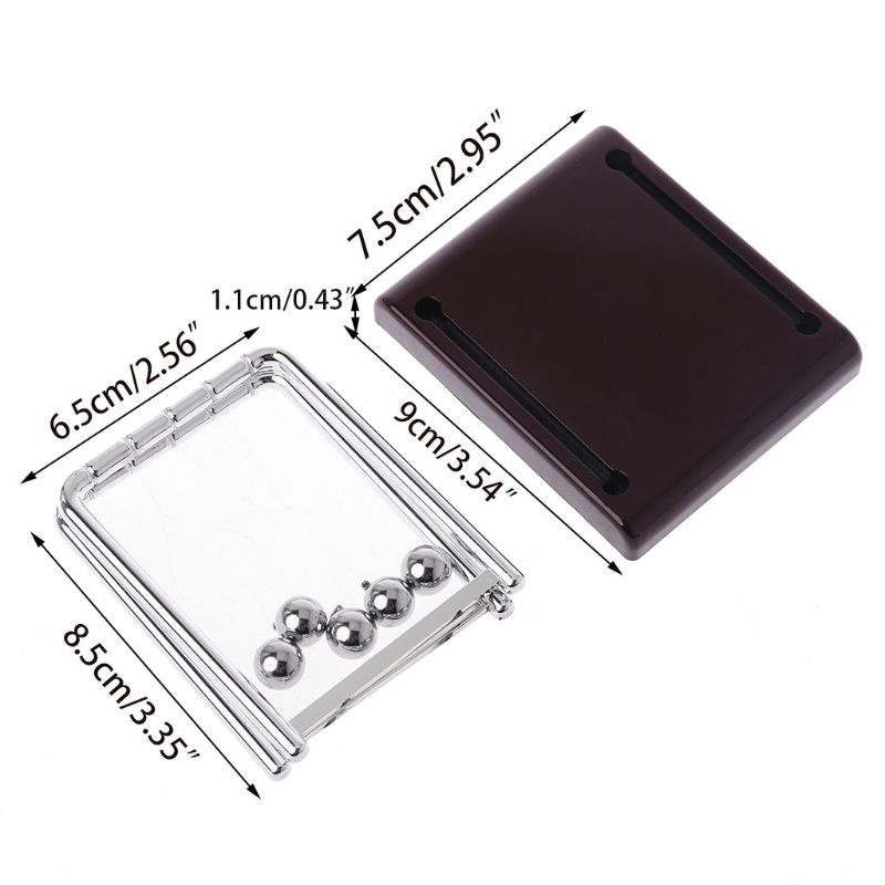 Đồ Chơi Con Lắc Cân Bằng Newton Bằng Thép Để Bàn Trang Trí Bàn Làm Việc