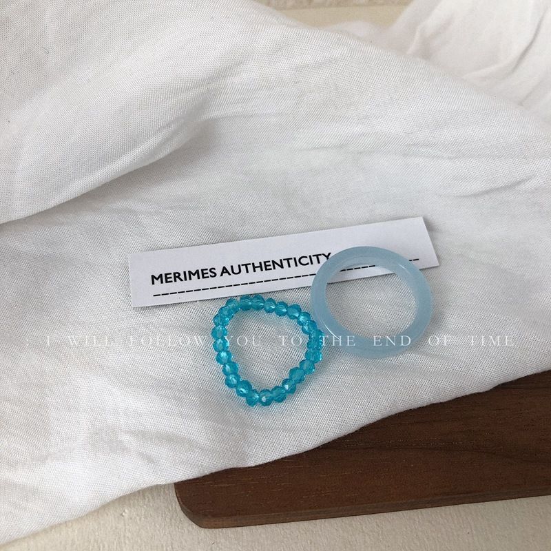 Nhẫn đính đá pha lê phong cách vintage tùy chọn màu sắc