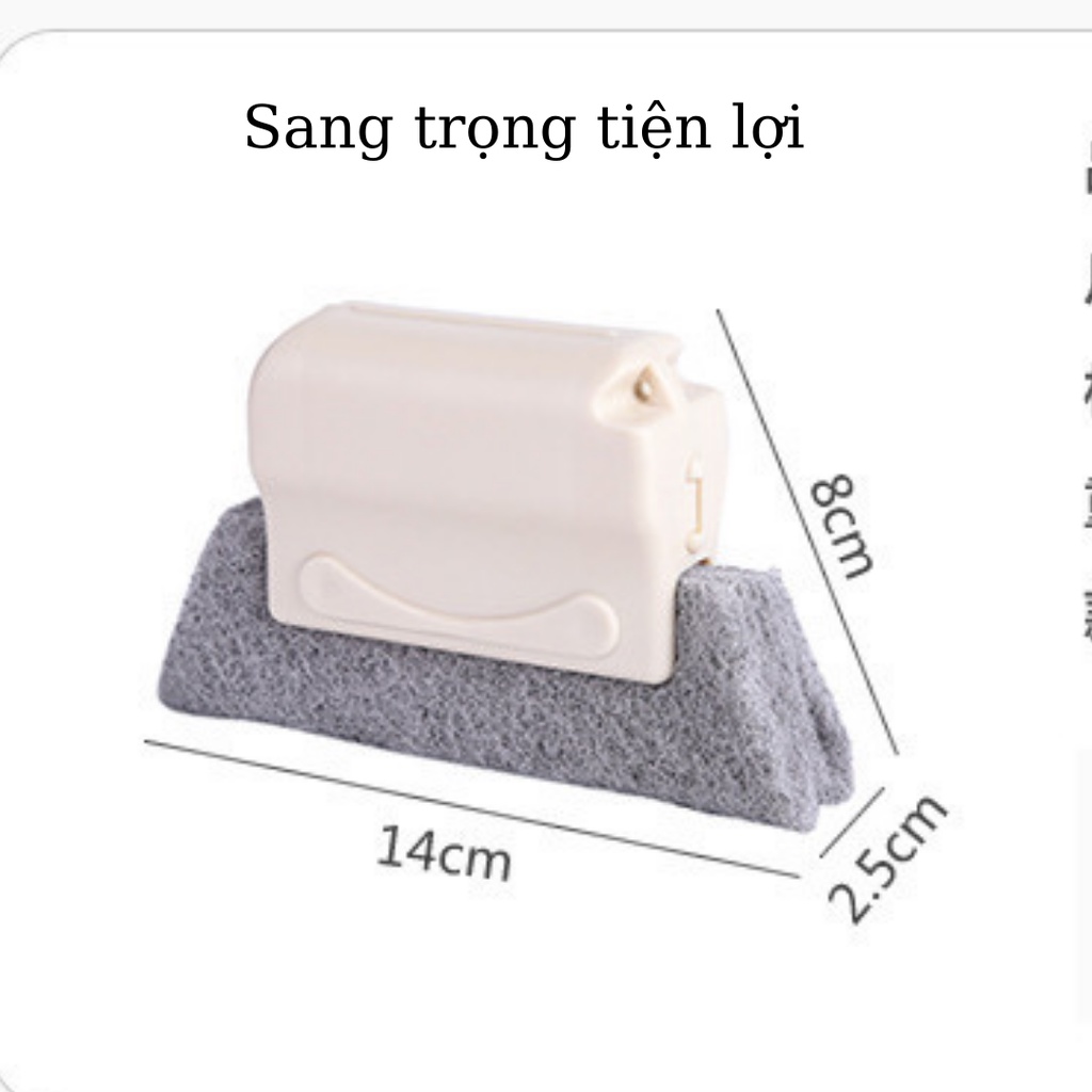 Dụng cụ làm sạch khe cửa, miếng lau cửa sổ, Lau khe rãnh nhỏ, quét khe cửa sổ thông minh