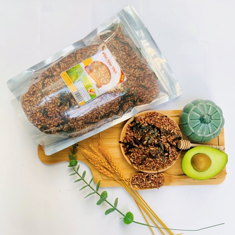 1Kg Gạo Lức Sấy Giòn Nguyên Vị Thơm, Ngon