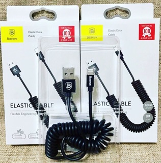 Cáp lightning BASEUS lò xo xoắn 1.6m
