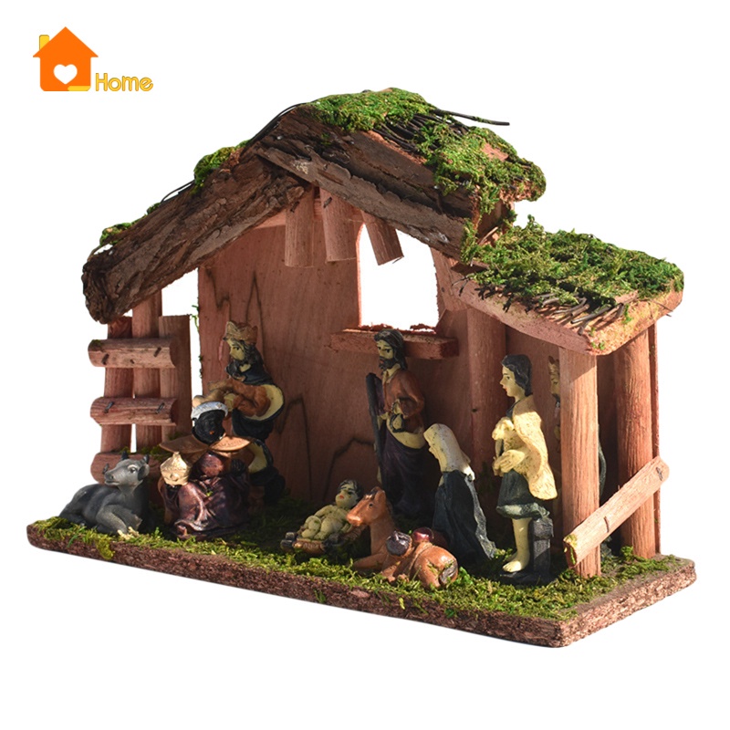Tượng chúa Jesus Manger trang trí Giáng sinh trong nhà độc đáo
