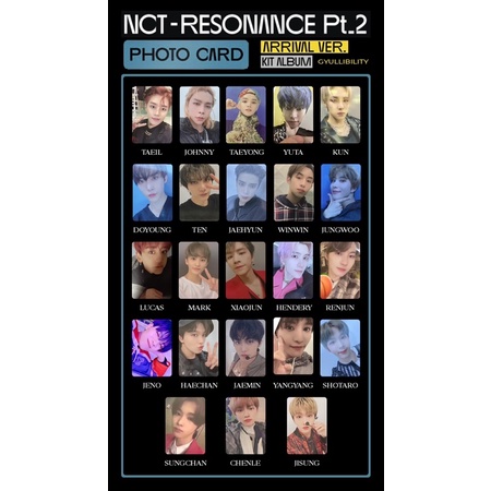 Bộ Ảnh NCT Resonance Pt1 / Pt2 Kihno Kit ver Của Nhóm Nhạc Hàn