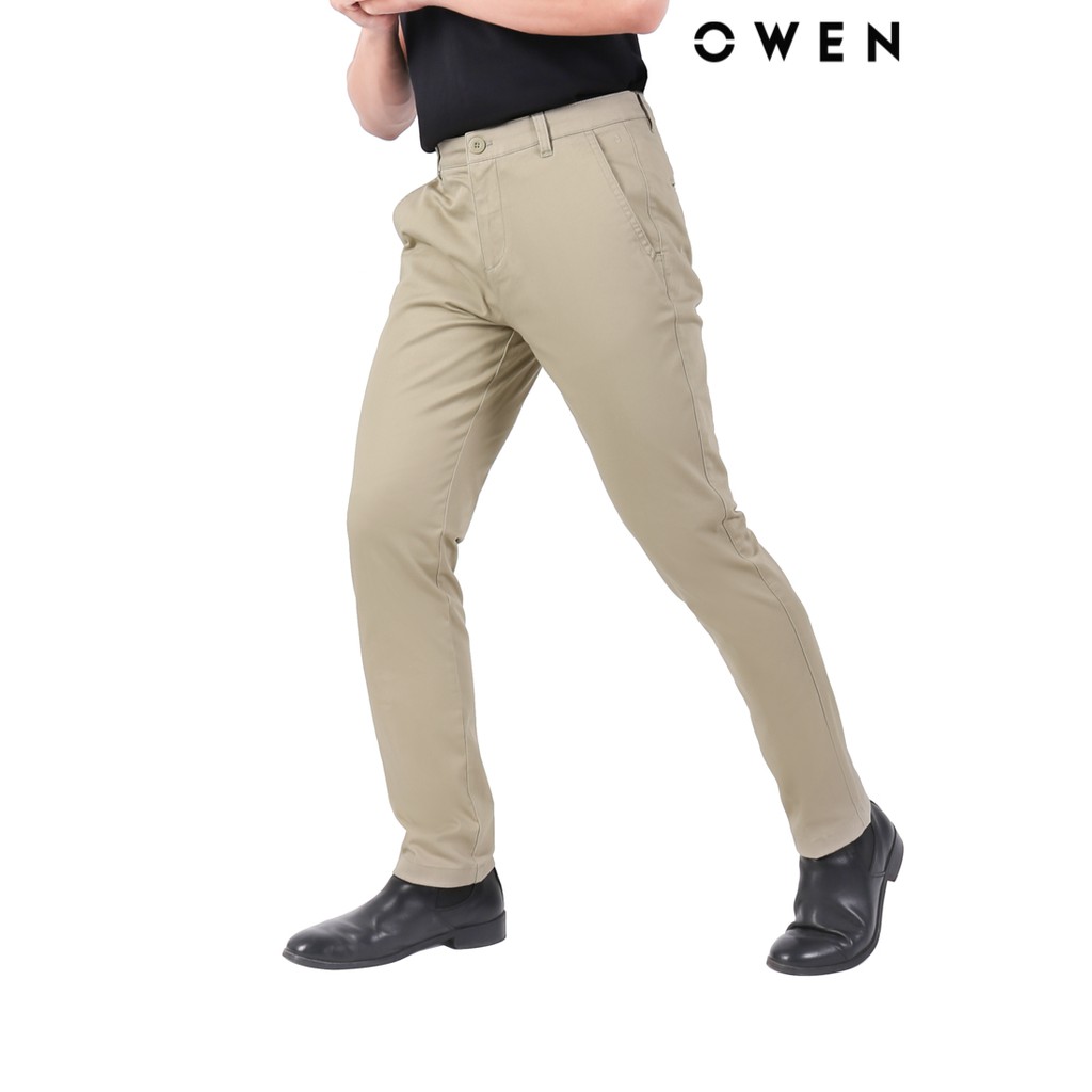 Quần Khaki Owen Slimfit Be - QKSL22007