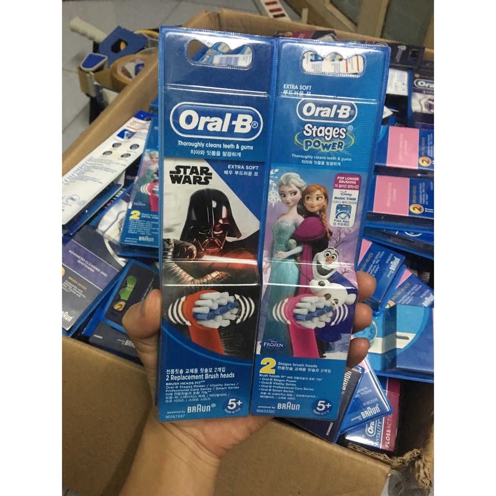 [SÉT 2 đầu] Đầu bàn chải điện Oral-b cho trẻ em ( bé trai và bé gái)