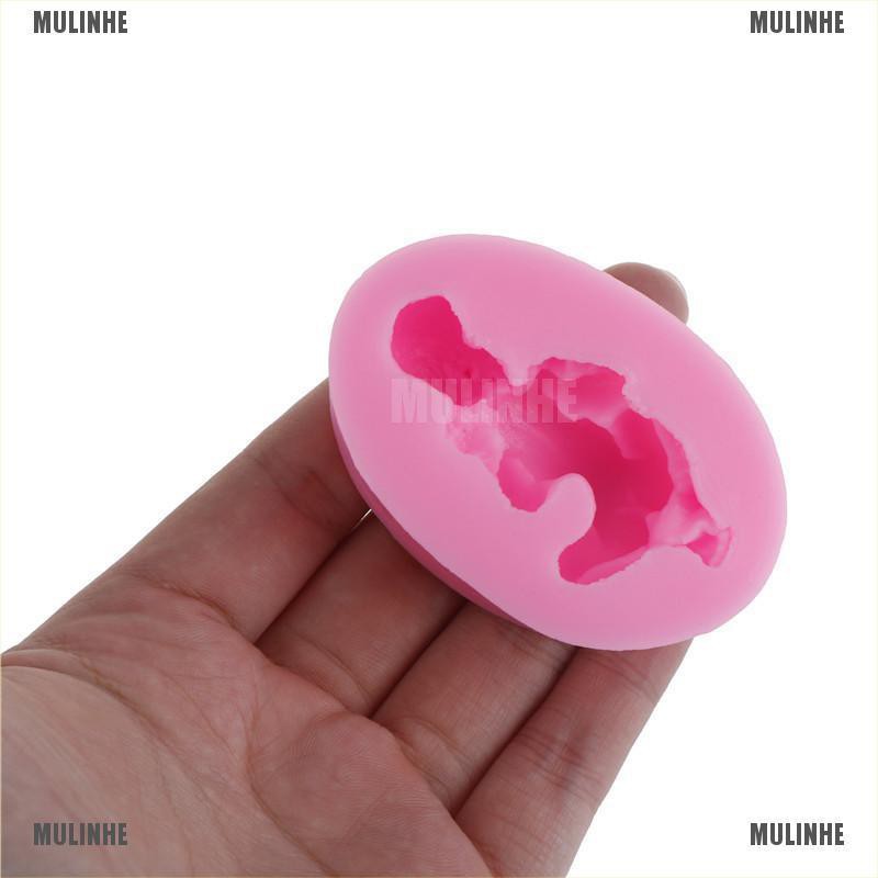 Khuôn làm xà phòng/bánh hình em bé đang ngủ 3d dễ thương xinh xắn