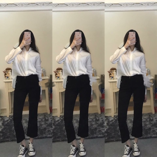 Quần Jean Ống Loe 9 tấc Xuất xịn Chuẩn Form | BigBuy360 - bigbuy360.vn