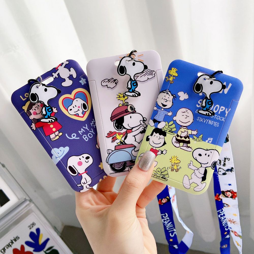 Bao đựng thẻ căn cước công dân hoặc thẻ ngân hàng kiểu hoạt hình Mickey Minnie dễ thương cho học sinh