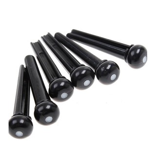 Bộ chốt ghim dây đàn guitar acoustic đen (bộ 06 cái)