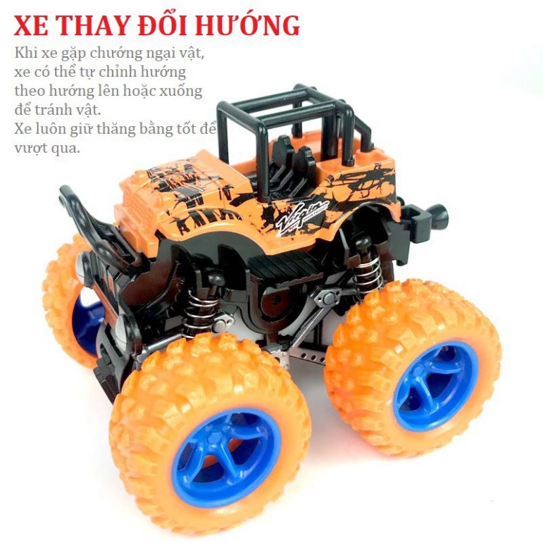 [HOT] Xe Địa Hình Monster Zap Giảm Xóc, Xoay 360 Nhào Lộn Và Chạy Đà Cực Mạnh (1367XMS)