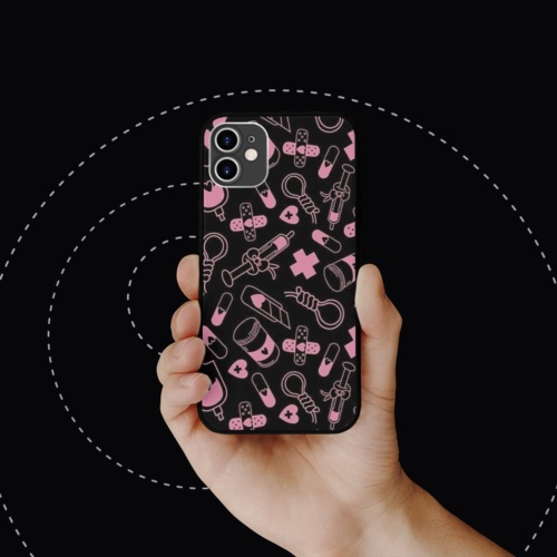 Ốp lưng iphone SAMSUNG hình medical collage art kinetic art không ố  cho các dòng iPhone PAP20210641