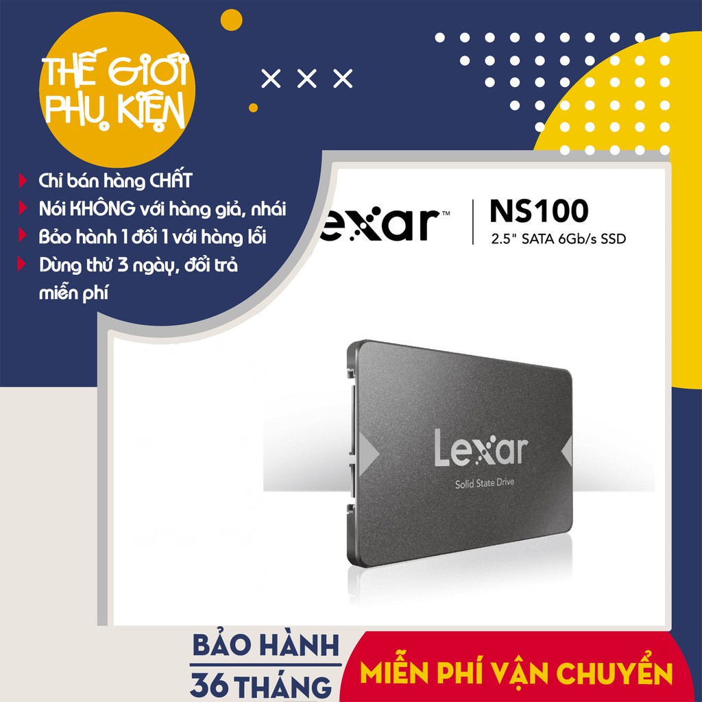 [Hàng Chính Hãng] Ổ cứng SSD 128GB Lexar NS100 Mai Hoàng Phân Phối - Bảo Hành 36 Tháng