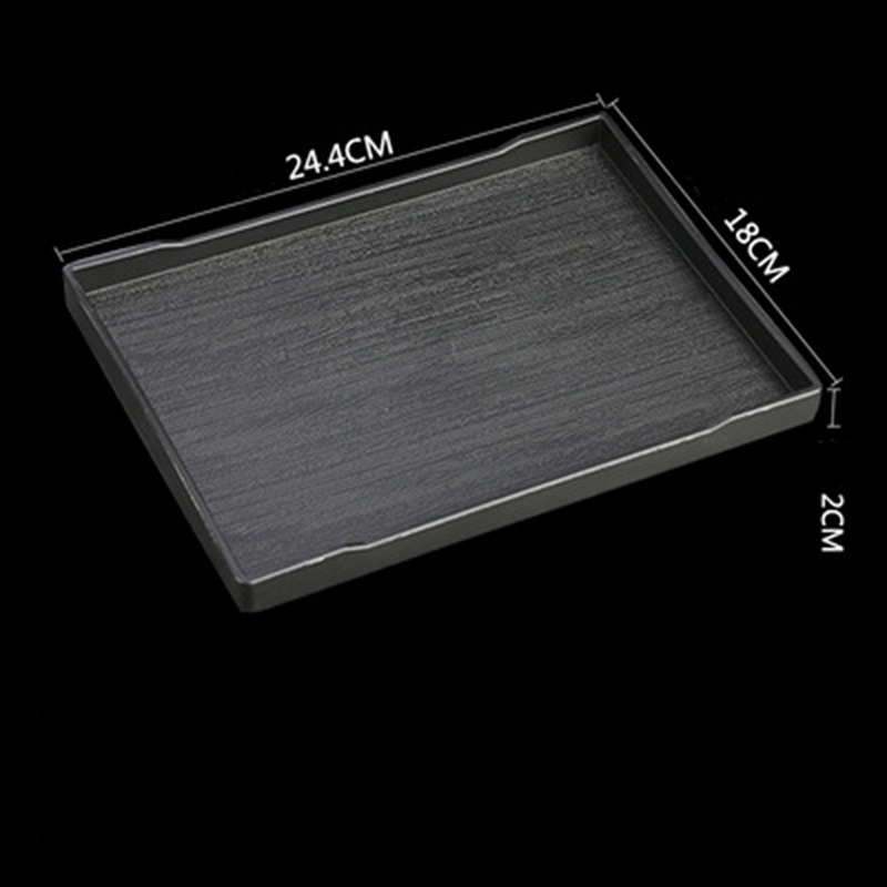 Khay Nhựa Melamine Hình Chữ Nhật Phục Vụ Thức Ăn
