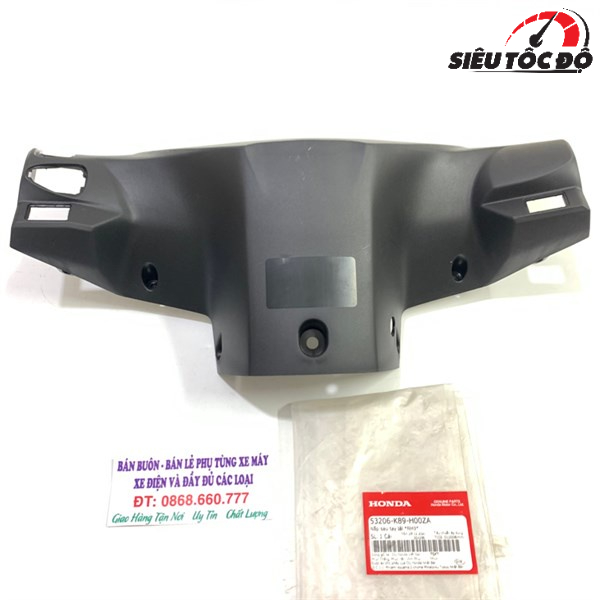 Gáy, nắp sau tay lái không công tắc Wave Alpha 110 2020+ Zin Honda - 53206K89H00ZA