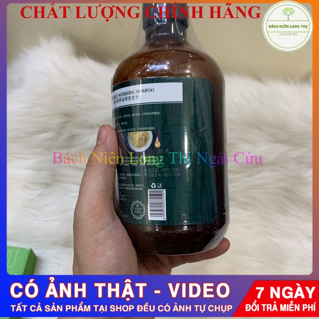 Dầu gội đầu thảo dược - Dầu Gội Gừng Tươi ngăn rụng tóc, mọc tóc-500ml