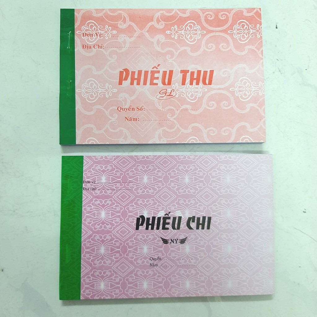 01 Quyển Phiếu Thu/Chi 2L 50 bộ 13x19