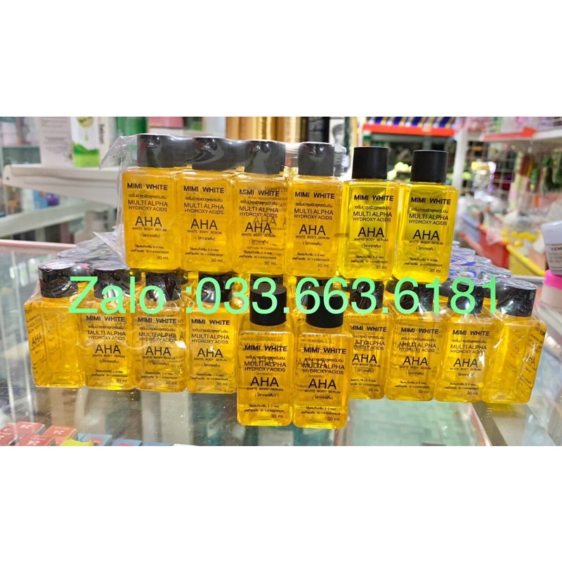 Serum huyết thanh aha kích trắng da toàn thân Thái Lan chai 30ml