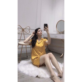 [Ảnh thật] Bộ ngủ pijama lụa nhiều màu, Bộ pyjama lụa satin basic