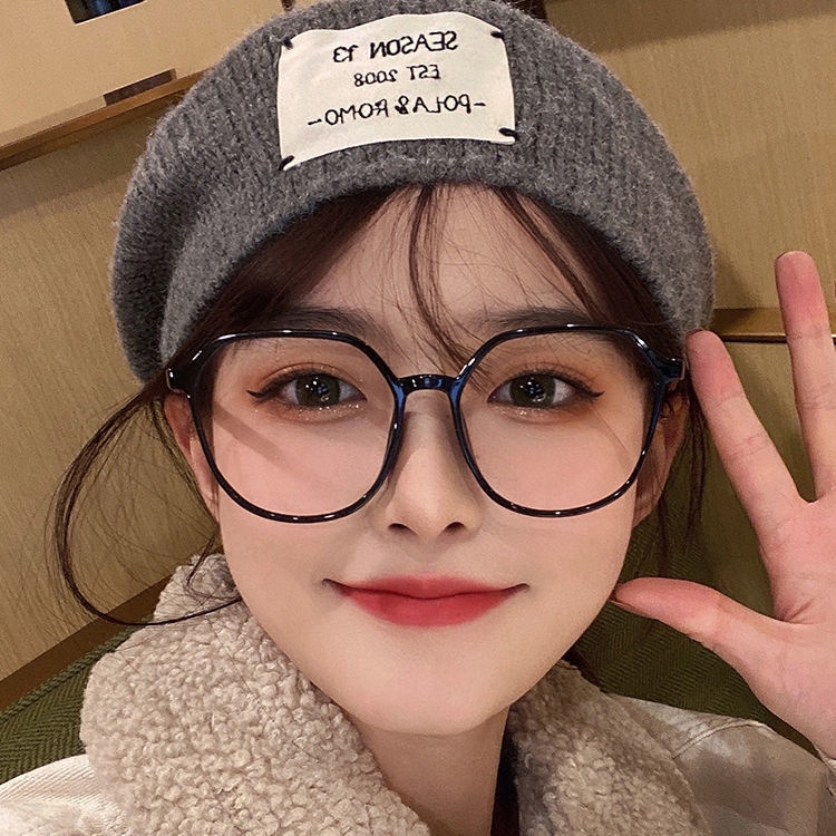 Kính Mắt Gọng Đen Chống Tia Sáng Xanh/ Ánh Sáng Xanh Thời Trang Hàn Quốc Cho Nữ