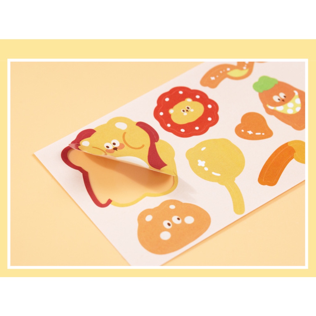 Set Sticker Xấp 30 Miếng Lớn Phong Cảnh và Gấu Thỏ