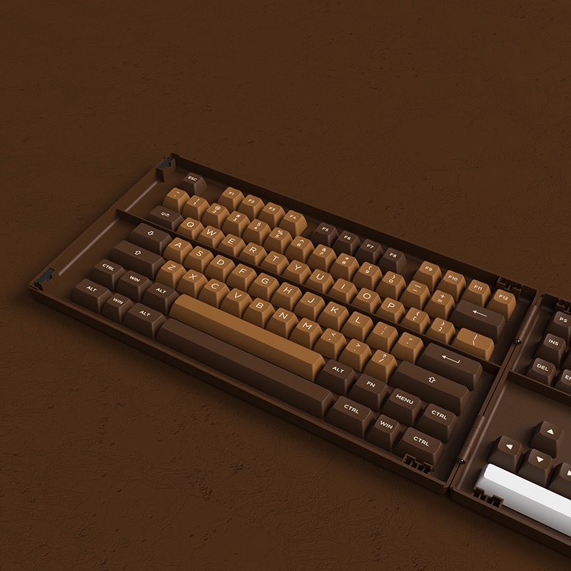 [Mã 33ELSALE hoàn 7% đơn 300K] Set keycap AKKO Chocolate (PBT Double-Shot/ASA profile/178 nút)