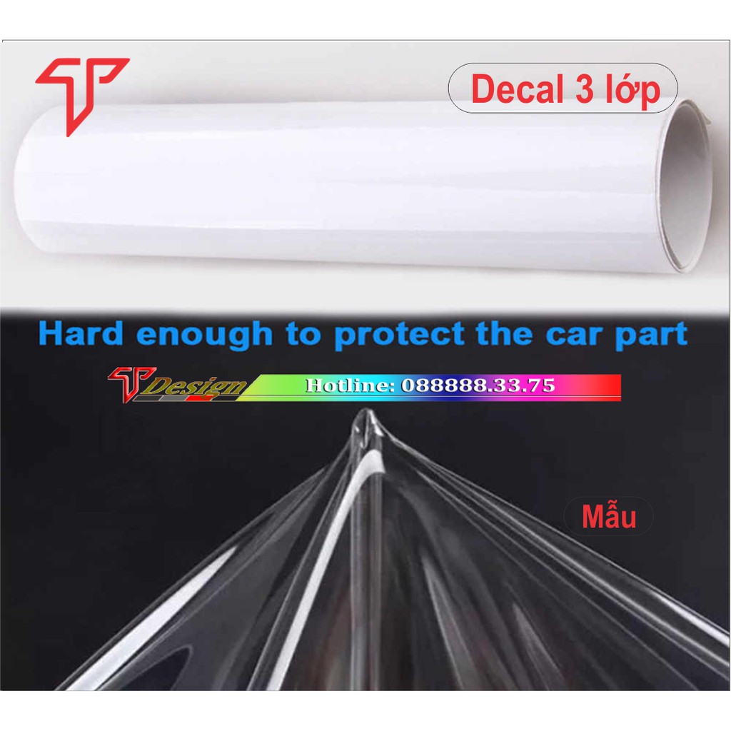 Tem xe ô tô phong cách TRD - xe 7 chỗ, tem dán sườn xe TRD  WRAP4 KT 174x15cm